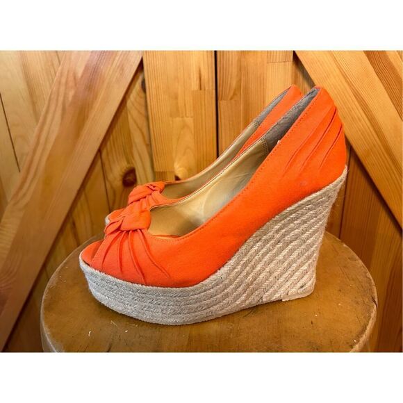 Rue21 Wedges Open Toe Size 6/7 S - Picture 1 of 8